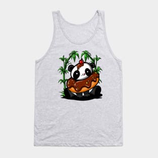 Panda Bear Donut Tank Top